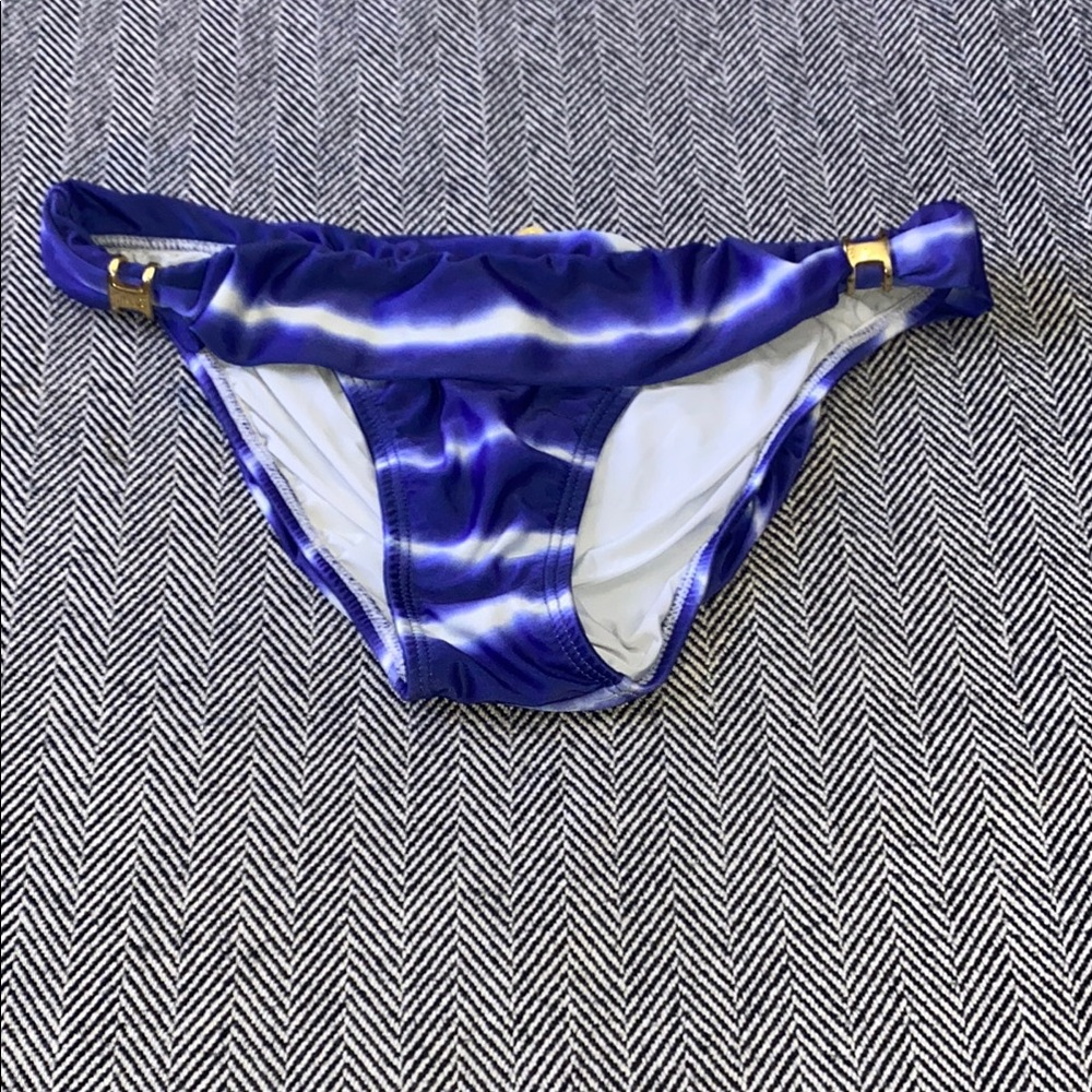 Blue and White Tie-Dye Bikini